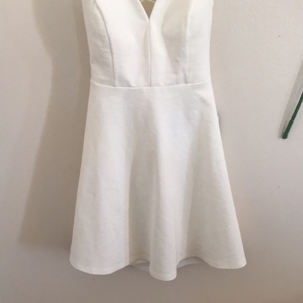 Lulus white backless skater dress - Picture 3 of 13